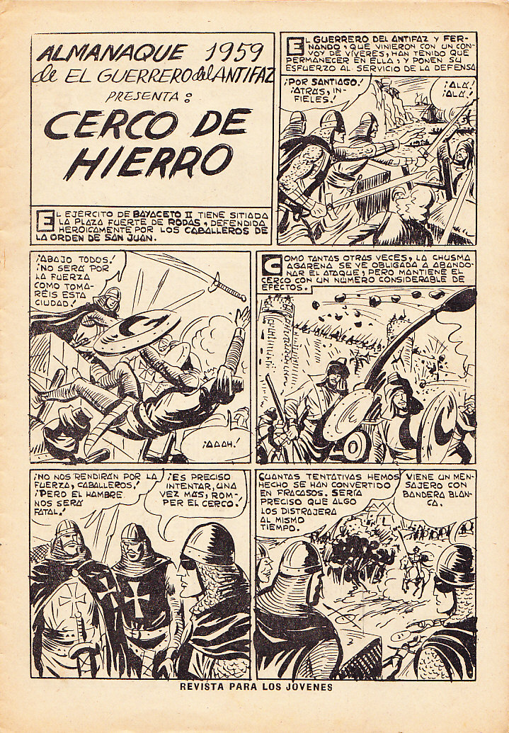 EL GUERRERO DEL ANTIFAZ. ALMANAQUE 1959