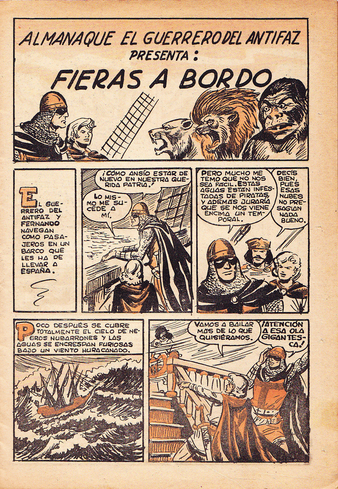 EL GUERRERO DEL ANTIFAZ. ALMANAQUE 1961