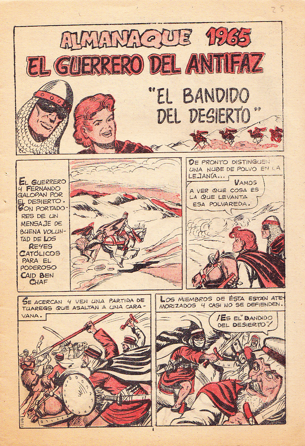 EL GUERRERO DEL ANTIFAZ. ALMANAQUE 1965