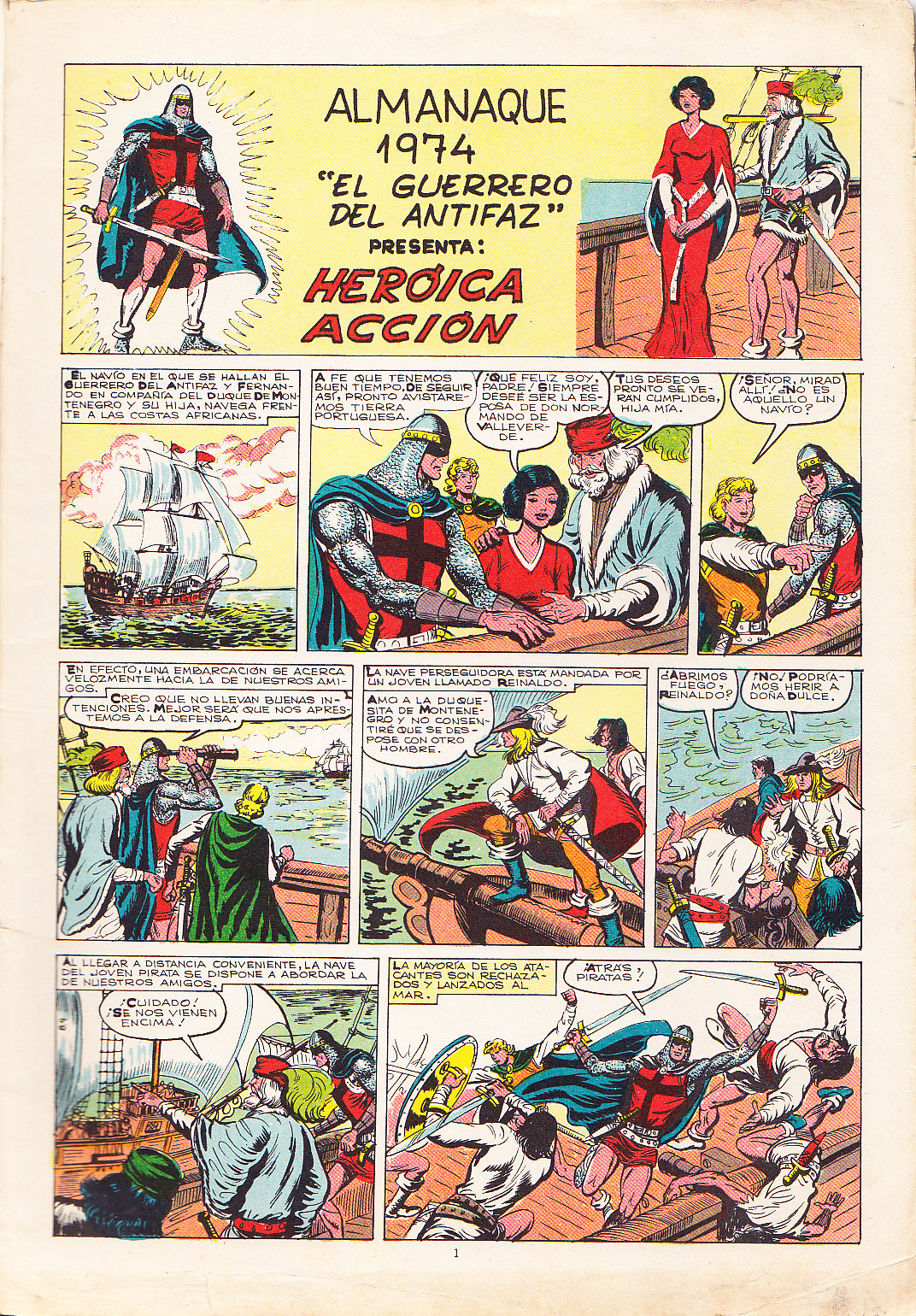 EL GUERRERO DEL ANTIFAZ. 1974