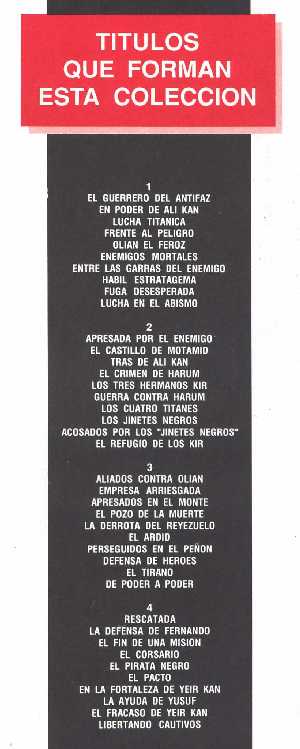 EL GUERRERO DEL ANTIFAZ. EDITORIAL ANDALUCIA