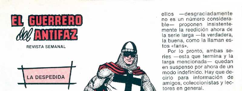 EL GUERRERO DEL ANTIFAZ