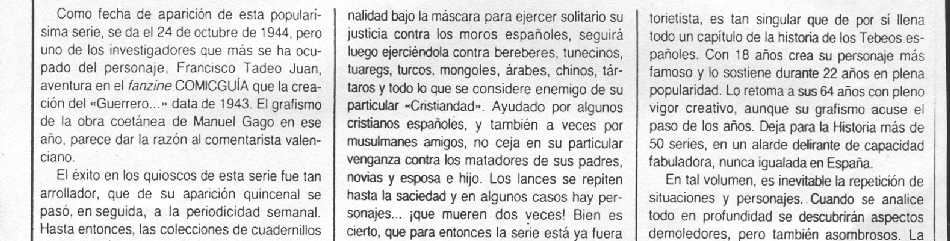 GRAN AVENTURERO REGALA EL GUERRERO DEL ANTIFAZ N�1. IMAGEN CORTESIA DE MI AMIGO JAVIER SELVA DE BARCELONA