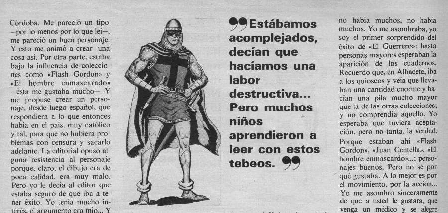 EL GUERRERO DEL ANTIFAZ EN LA GACETA ILUSTRADA 18-01-1981