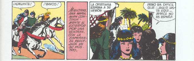 EL GUERRERO DEL ANTIFAZ. EJEMPLO DE PORTADA INTERIOR DE EDITORIAL ANDALUCIA