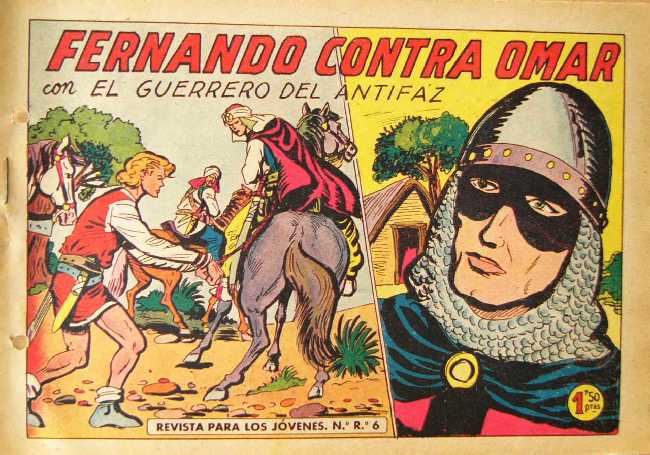 EL GUERRERO DEL ANTIFAZ N�332 CORTESIA DE JOSE ALANDI DE VALENCIA, ESPA&Ntilde;A