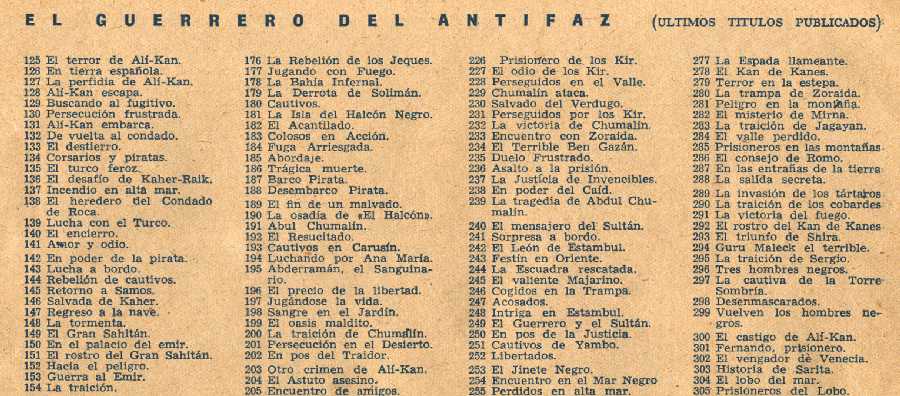 EL GUERRERO DEL ANTIFAZ