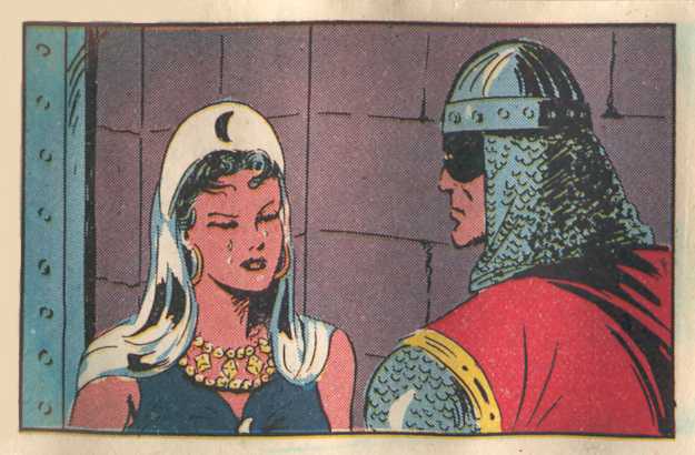 HABIBA Y EL GUERRERO. CROMO 26 