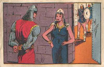 HABIBA Y EL GUERRERO. CROMO 25