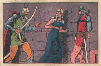 HABIBA Y EL GUERRERO. CROMO 27