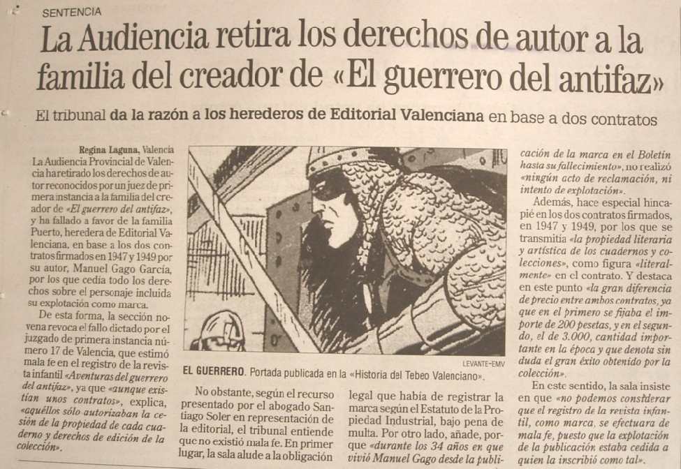 EL GUERRERO DEL ANTIFAZ