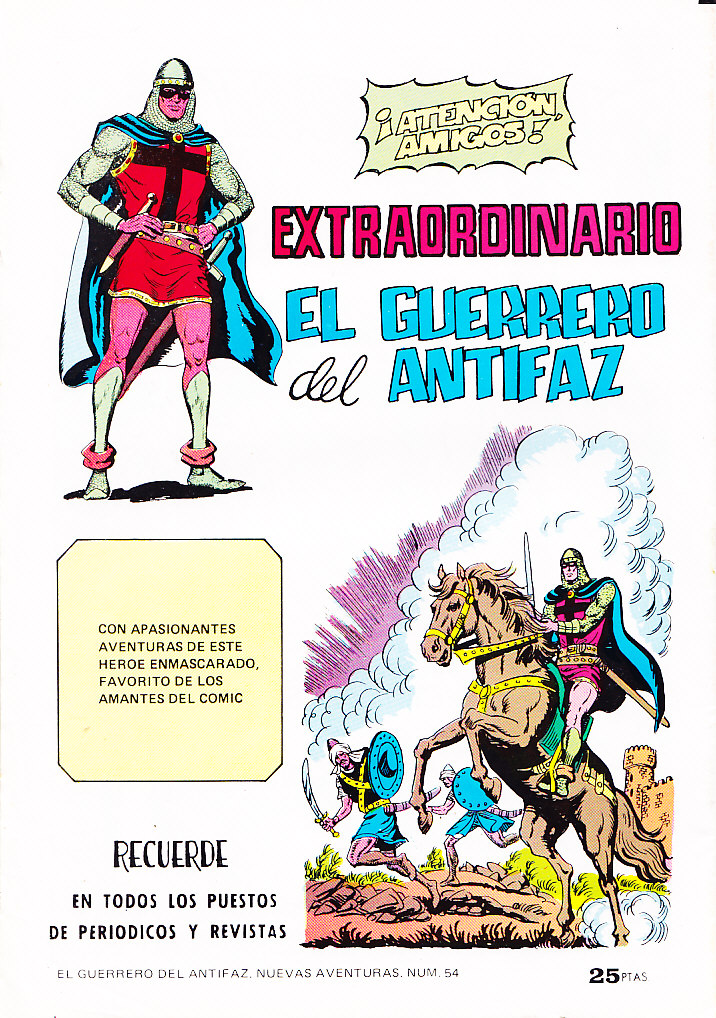 NUEVAS AVENTURAS DE EL GUERRERO DEL ANTIFAZ