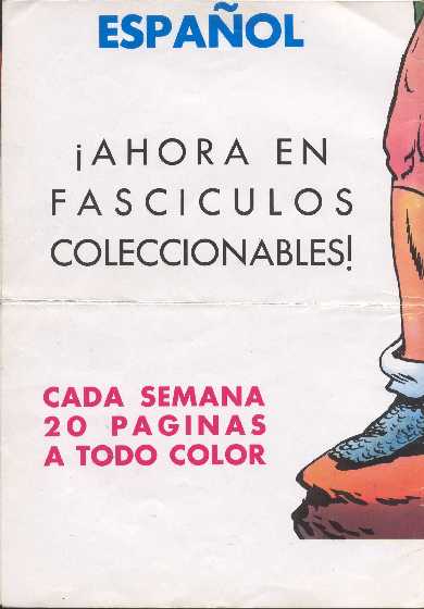 POSTER DE LANZAMIENTO DE LA COLECCION EN COLOR DEL GUERRERO DEL ANTIFAZ
