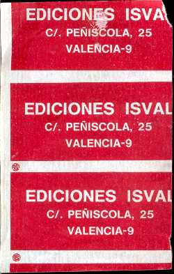 SOBRE DE CROMOS DE EL GUERRERO DEL ANTIFAZ