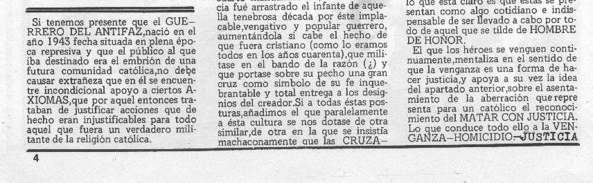 EL GUERRERO DEL ANTIFAZ EN WENDIGO