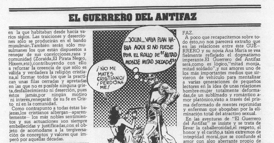 EL GUERRERO DEL ANTIFAZ EN WENDIGO