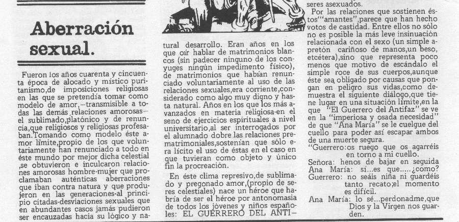 EL GUERRERO DEL ANTIFAZ EN WENDIGO